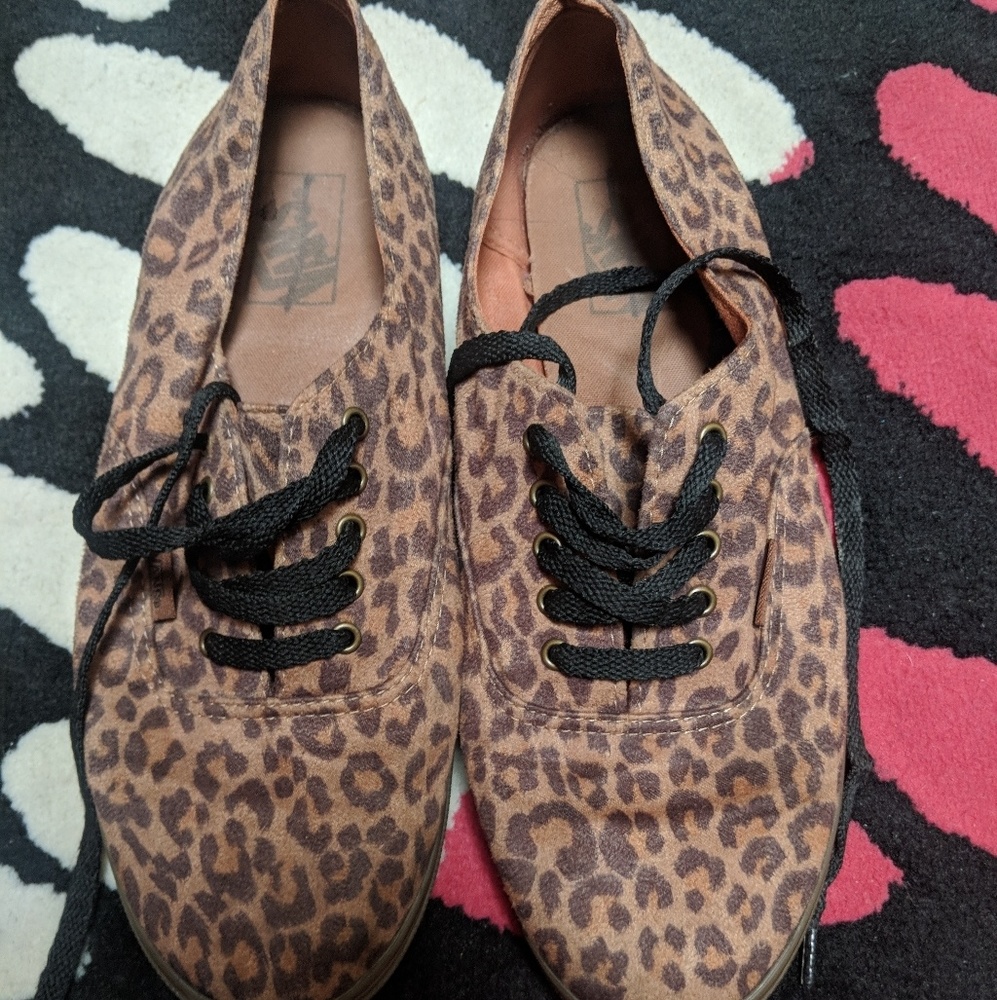 Vans leopard print sneakers